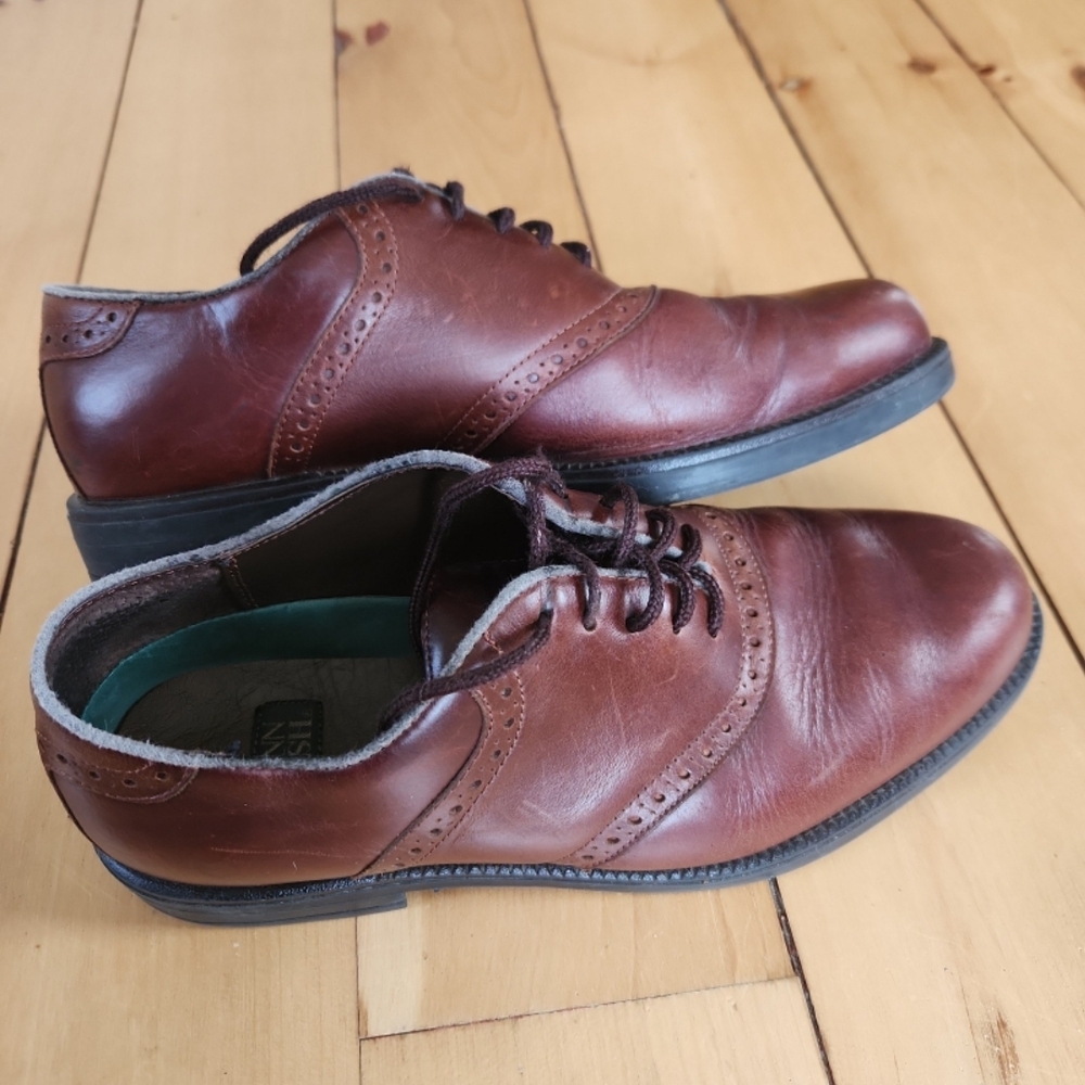 Nunn Bush Men's Brown Leather Wingtip Oxfords